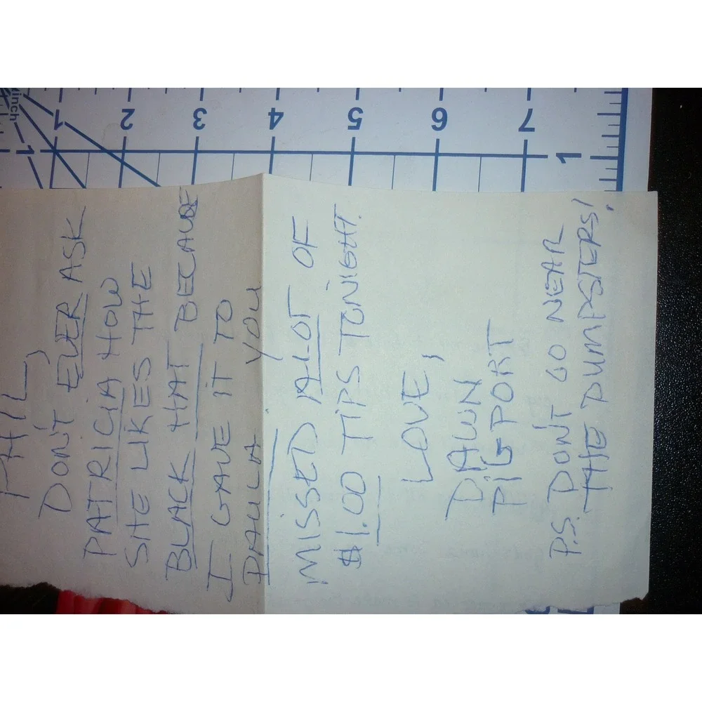 Rare 1980s LGBTQ+ Interest Archive: Dawn Pigport Note‎ & Paula Thank You